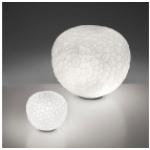 Weiße Artemide Meteorite Runde Designer Tischlampen aus Glas 