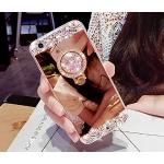 Goldene Samsung Galaxy A50 Hüllen Art: Slim Cases durchsichtig aus Silikon mit Spiegel für Damen 