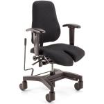 Schwarze Ergonomische Bürostühle & orthopädische Bürostühle  klappbar Breite 0-50cm, Höhe 0-50cm, Tiefe 0-50cm 