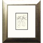 artissimo, Kunstdruck gerahmt, 35x39cm, AG3799, Pablo Picasso: Porträt Francoise Gilot, Bild, Wandbild, Poster, Wanddekoration