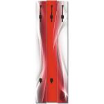 Rote Motiv Wandgarderoben Design aus Gusseisen Breite 100-150cm, Höhe 100-150cm, Tiefe 0-50cm 