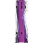 Violette Motiv Wandgarderoben Design aus Gusseisen Breite 100-150cm, Höhe 100-150cm, Tiefe 0-50cm 