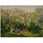 Grüne Impressionistische Artland Claude Monet Blumenglasbilder Querformat 