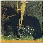 Grüne Jugendstil Artland Gustav Klimt Quadratische Acrylglasbilder aus Glas 40x40 