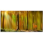 Goldene Artland Acrylglasbilder mit Tiermotiv 50x100 