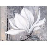 Artland Glasbild »Klassische Magnolie«, Blumen (1 Stück), grau
