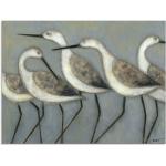 Artland Glasbild »Küstenvögel I«, Vögel (1 Stück), grau