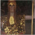 Goldene Art Deco Artland Gustav Klimt Glasbilder 20x20 