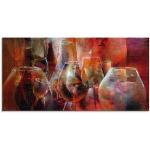 Rote Artland Acrylglasbilder aus Glas Querformat 30x60 