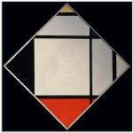 Schwarze Artland Mondrian Acrylglasbilder 50x50 