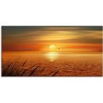 Orange Zeitgenössische Artland Sonnenaufgang Sonnenaufgang Bilder Querformat 50x100 