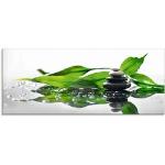 Grüne Artland Acrylglasbilder mit Bambus-Motiv aus Glas 50x125 