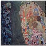 Bunte Jugendstil Artland Gustav Klimt Quadratische Acrylglasbilder aus Glas 50x50 