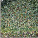 Reduzierte Jugendstil Artland Gustav Klimt Quadratische Leinwanddrucke mit Baummotiv 30x30 