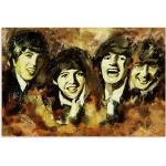 Braune Zeitgenössische Artland The Beatles Kunstdrucke Querformat 40x60 