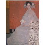 Rote Moderne Artland Gustav Klimt Poster selbstklebend 90x120 
