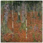 Braune Moderne Artland Gustav Klimt Leinwanddrucke aus Birkenholz handgemacht 50x50 
