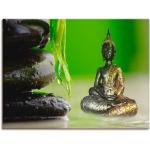 Grüne Asiatische Artland Kunstdrucke mit Buddha-Motiv Querformat 30x40 