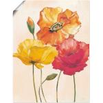 Bunte Zeitgenössische Artland Mohnblumenbilder mit Blumenmotiv Hochformat 30x40 