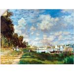 Grüne Impressionistische Artland Claude Monet Kunstdrucke aus Vinyl Querformat 30x40 