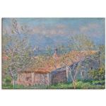 Blaue Moderne Artland Claude Monet Leinwanddrucke aus Metall handgemacht 50x70 