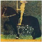 Grüne Jugendstil Artland Gustav Klimt Digitaldrucke aus Metall 50x50 