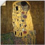 Gelbe Moderne Artland Gustav Klimt Rechteckige Keilrahmenbilder aus Vinyl 50x50 