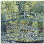 Grüne Moderne Artland Claude Monet Quadratische Leinwanddrucke handgemacht 100x100 