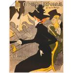 Braune Jugendstil Artland Toulouse Lautrec Kunstdrucke Hochformat 90x120 
