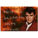 Rote Artland Elvis Presley Rechteckige Alu-Dibond Bilder 60x90 