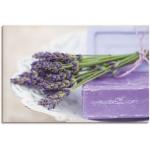 Lavendelfarbene Artland Lavendel Digitaldrucke aus Metall 40x60 