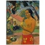 Bunte Moderne Artland Paul Gauguin Leinwanddrucke aus Metall handgemacht 60x80 