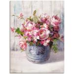 Wandbild ARTLAND "Gartenblumen I" Bilder pink Kunstdrucke