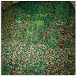 Grüne Jugendstil Artland Gustav Klimt Quadratische Digitaldrucke handgemacht 70x70 