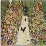 Bunte Art Deco Artland Gustav Klimt Quadratische Kunstdrucke mit Tiermotiv 100x100 