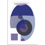 Blaue Kubistische Artland Kunstdrucke Hochformat 60x90 