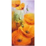 Orange Zeitgenössische Artland Kunstdrucke aus Aluminium Hochformat 50x100 