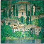 Grüne Art Deco Artland Gustav Klimt Quadratische Kunstdrucke 100x100 
