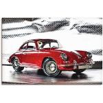 Rote Artland Porsche Alu-Dibond Bilder 80x120 