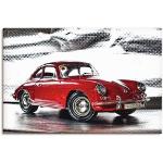 Wandbild ARTLAND "Klassiker - Der Porsche 356" Bilder rot Kunstdrucke