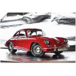 Rote Artland Porsche Kunstdrucke aus Papier Querformat 20x30 