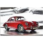 Rote Artland Porsche Kunstdrucke aus Aluminium Querformat 20x30 