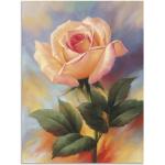 Pinke Zeitgenössische Artland Rosenbilder Hochformat 90x120 