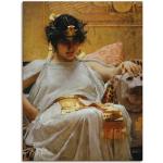Leinwandbild ARTLAND "Kleopatra" Bilder weiß Leinwandbilder