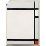 Weiße Artland Mondrian Kunstdrucke Hochformat 30x40 