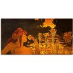 Orange Jugendstil Artland Kunstdrucke Querformat 30x60 