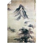 Schwarze Asiatische Artland Kunstdrucke aus Papier Hochformat 60x40 