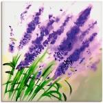 Lila Moderne Artland Lavendel Leinwanddrucke handgemacht 50x50 