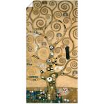 Gelbe Jugendstil Artland Gustav Klimt Rechteckige Digitaldrucke aus Vinyl selbstklebend 