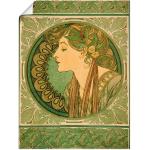 Grüne Art Deco Artland Kunstdrucke aus Papier 60x80 